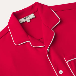 Camp Collar Shirt With Piping