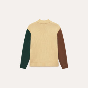 Contrast Cardigan Sweater