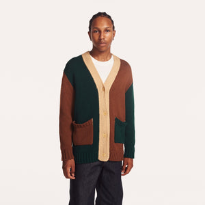 Contrast Cardigan Sweater