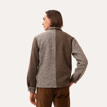 Load image into Gallery viewer, Patchwork Wool Shirt Jacket

