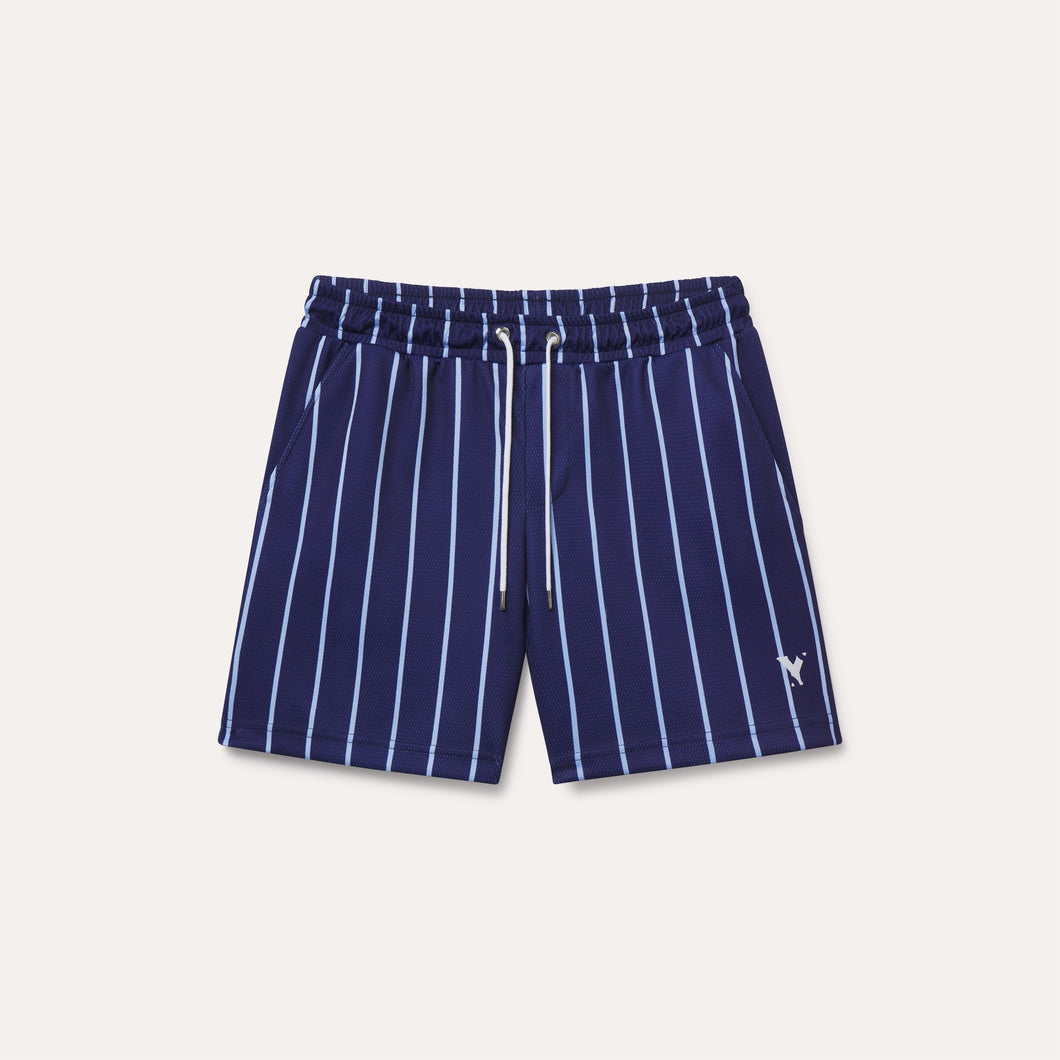 Pin Stripe Mesh Sideline Shorts