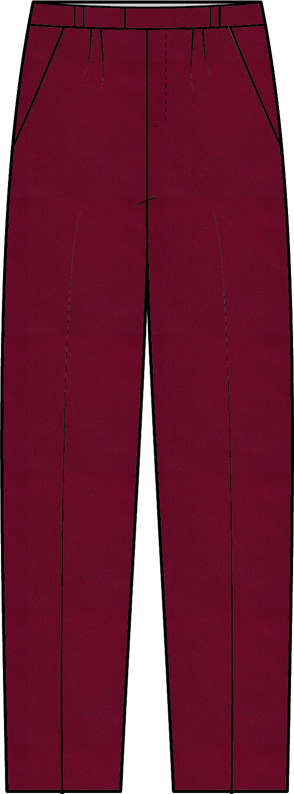 Cropped Creased Pants